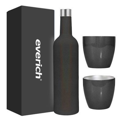 500ml εγκιβωτισμένη μονωμένη ανοξείδωτο εξάχνωση συνόλων γυαλιού κρασιού