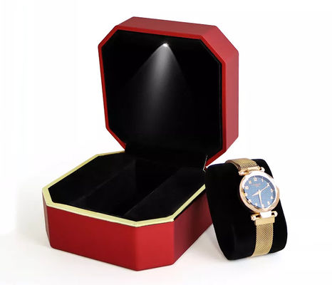 COem οκταγώνων Wristwatch συσκευάζοντας κιβώτιο ρολογιών κιβωτίων χειροποίητο οδηγημένο