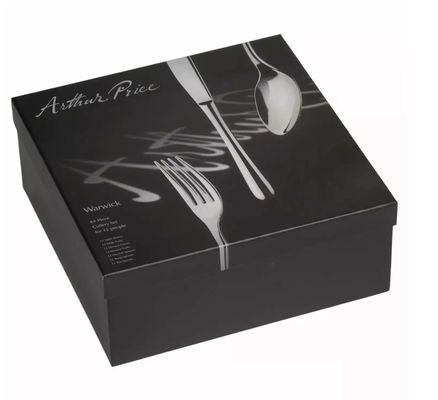 Dinnerware χαρτονιού εγγράφου συσκευάζοντας κιβώτιο δώρων μαχαιροπήρουνων κιβωτίων ανακυκλώσιμο