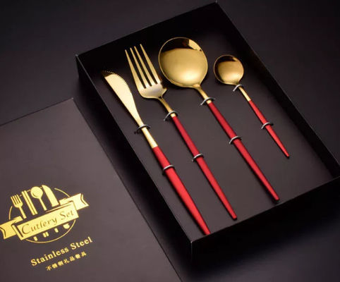 Flatware Dinnerware συσκευάζοντας κιβώτια με το κουτάλι και το δίκρανο ανοξείδωτου 410