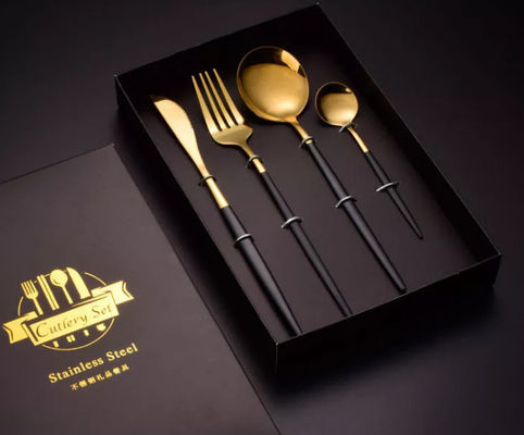 Flatware Dinnerware συσκευάζοντας κιβώτια με το κουτάλι και το δίκρανο ανοξείδωτου 410