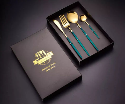 Flatware Dinnerware συσκευάζοντας κιβώτια με το κουτάλι και το δίκρανο ανοξείδωτου 410