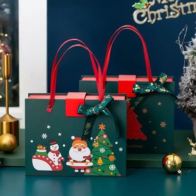 Ζαρωμένο κιβώτιο Χριστουγέννων ντυμένου εγγράφου κιβωτίων ISO δώρων χαρτονιού Χριστουγέννων PMS