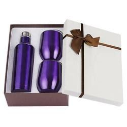 500ml 12oz κρασιού γυαλιού άκαυλη μονωμένη ανοξείδωτο εξάχνωση κιβωτίων δώρων καθορισμένη